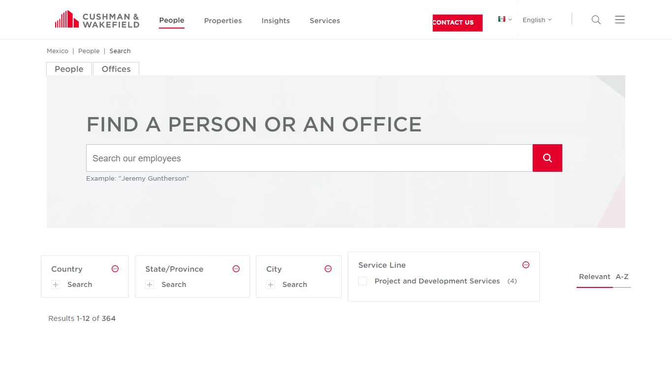 People Search | Mexico | Cushman & Wakefield